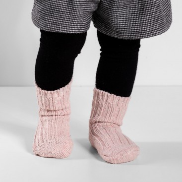 Dziecięce skarpety barefoot z wełny merino - Magical Socks Merino - JASNY RÓŻ