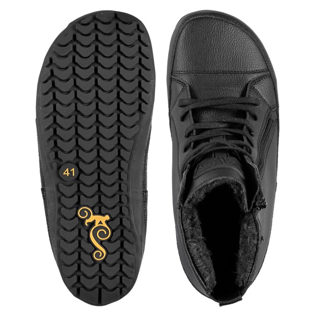 Vegane Barfuß-Winterstiefel für Damen - Alaskan Vegan - Black