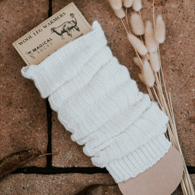 Beinstulpen aus Wolle - Magical Leg Warmers Nature