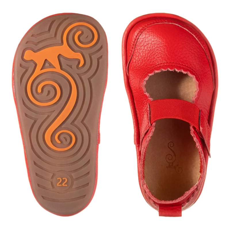 Barfußschuhe für Mädchen - GLORIA RED