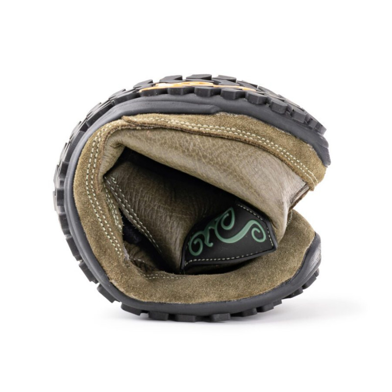 Warme Winter Barfußstiefel für Herren - Alaskan Buffalo - Green