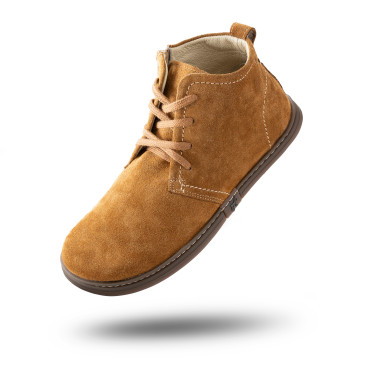 Męskie botki barefoot – SOHO - COGNAC SUEDE