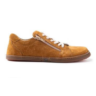 Męskie sneakersy barefoot – ECHO COGNAC SUEDE