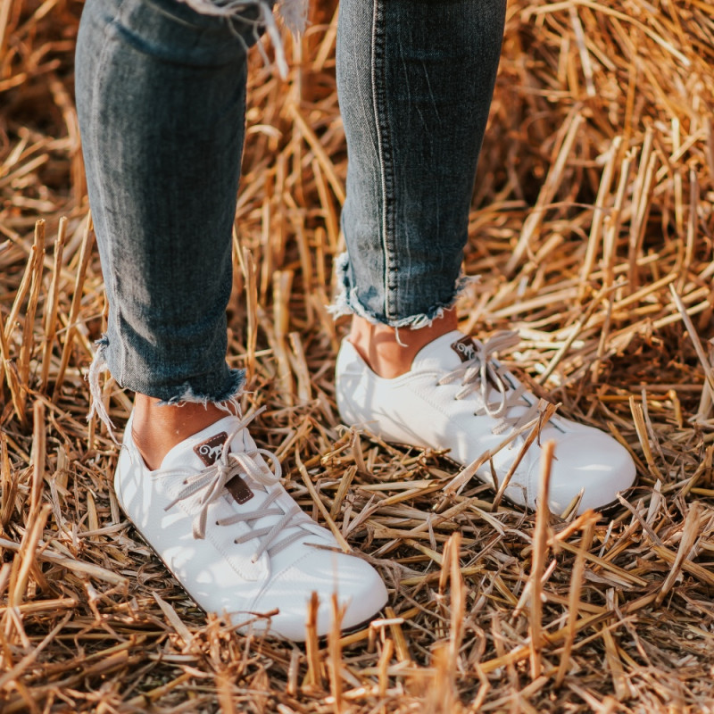 Herren Barfußschuhe - Promenade White Vegan