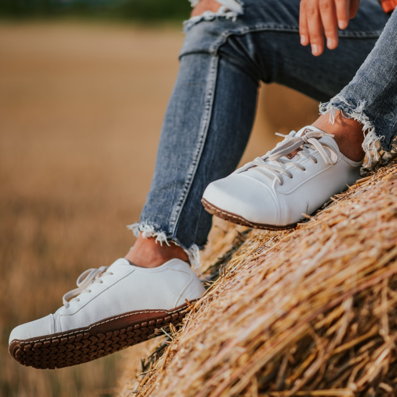 Herren Barfußschuhe - Promenade White Vegan