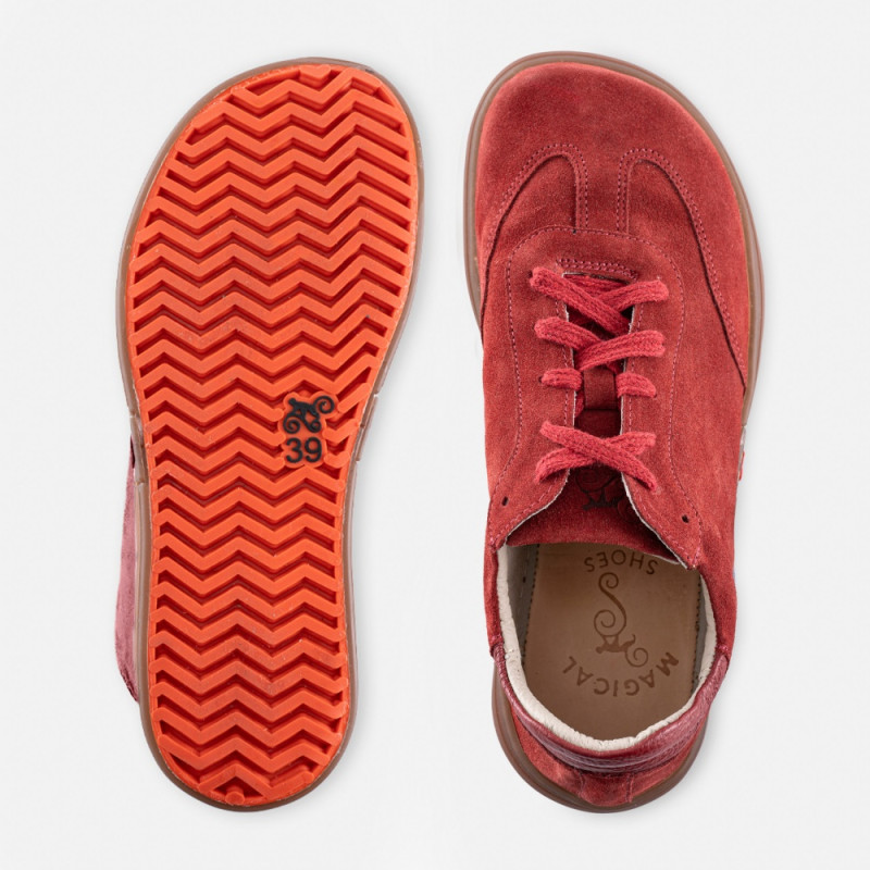 Herren Barfuß-Sneaker – NOVA – MERLOT