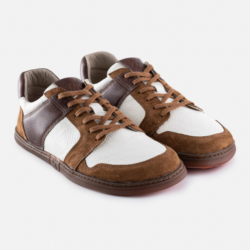 Herren-Barfuß-Sneaker – FUNK – COGNAC