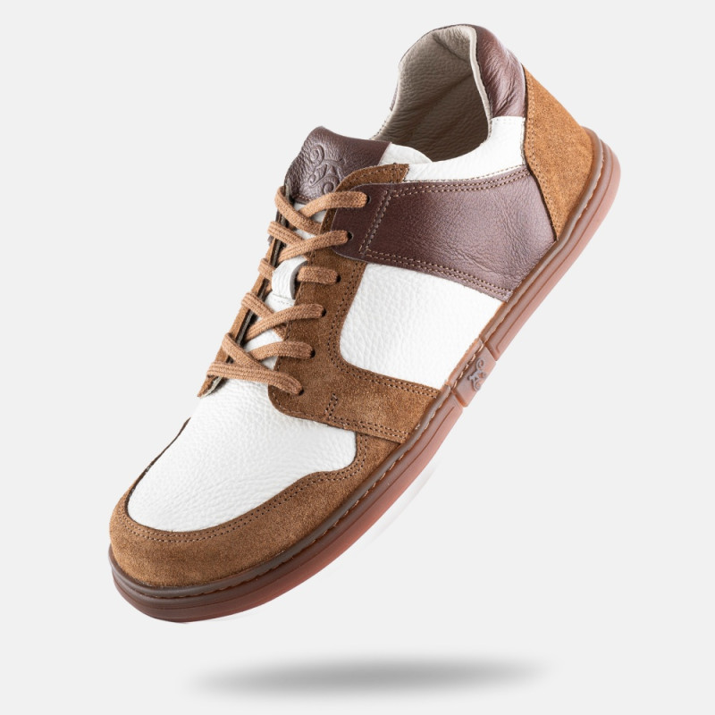 Herren-Barfuß-Sneaker – FUNK – COGNAC