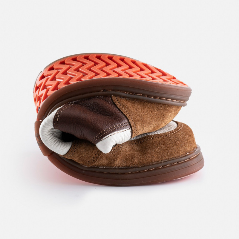 Herren-Barfuß-Sneaker – FUNK – COGNAC