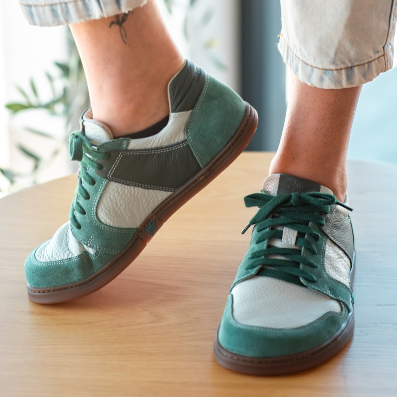Damen-Barfuß-Sneaker - FUNK - MATCHA