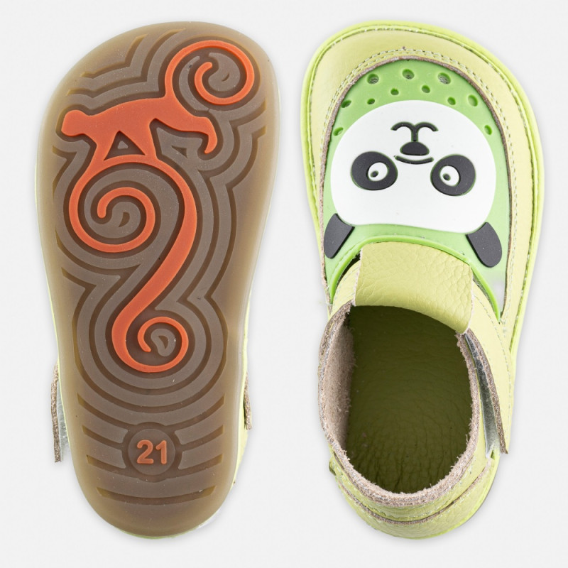 Barfußschuhe Kindergarten mit Panda – GAGA – PANDA LIME | Magical Shoes