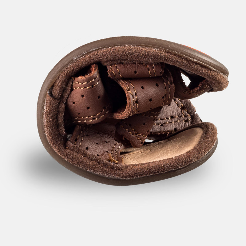 Barfußsandalen für Kinder - JANU 2.0 - CHOCOLATE DOT
