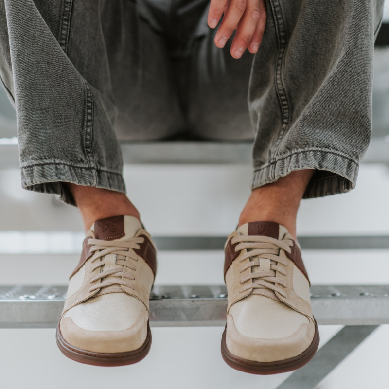 Herren-Barfuß-Sneaker – FUNK – MOCHA