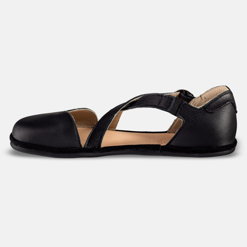 Buty barefoot damskie eleganckie – MONA - BLACK - Magical Shoes