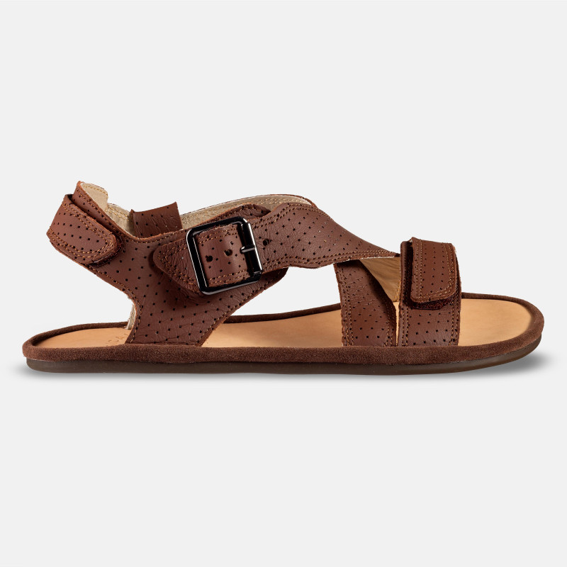 Braune Barfußsandalen Damen – Leder & Komfort | Magical Shoes - ROMA BROWN
