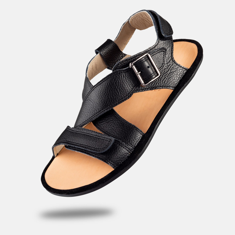 Barfußsandalen für Herren - ROMA - BLACK