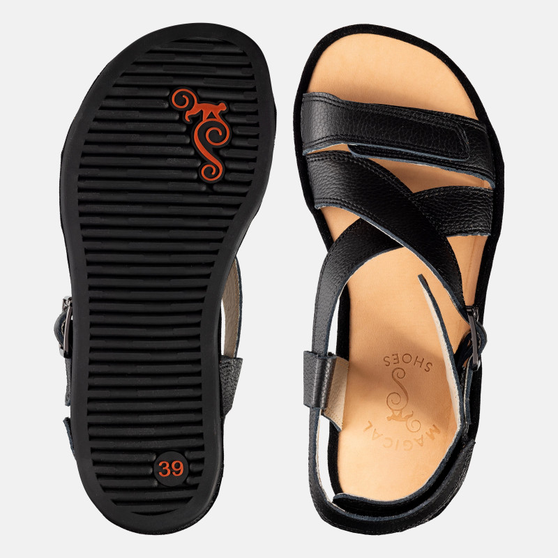 Barfußsandalen für Herren - ROMA - BLACK