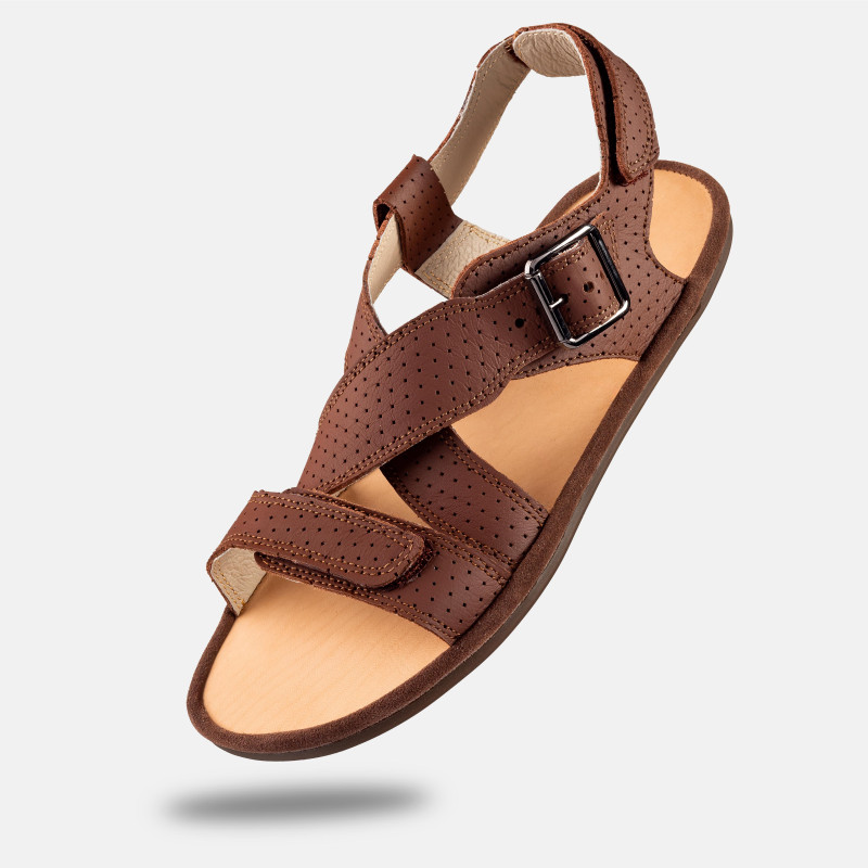 Barfußsandalen für Herren - ROMA - CHOCOLATE DOT