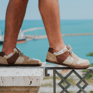 Herren-Barfuß-Sneaker – FUNK – MOCHA