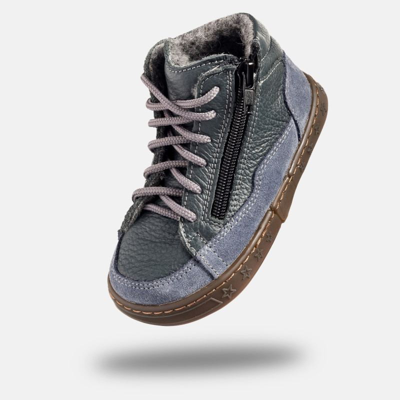 Kinder Barfußschuhe für Herbst & Winter - YETI NAVY