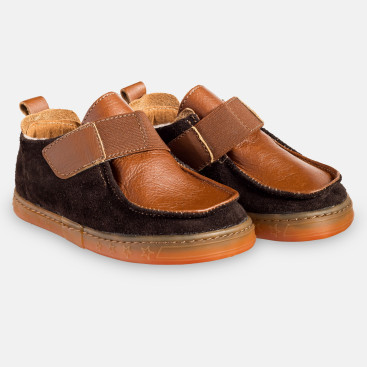 Dětské barefoot boty na podzim - ZUBA BROWN