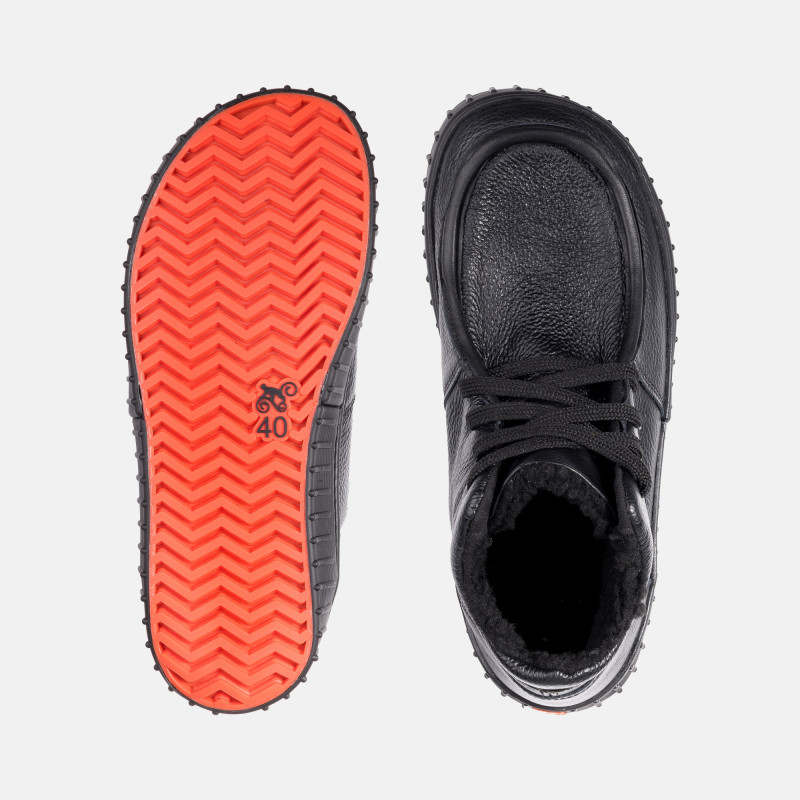 Botas barefoot de invierno para mujer - MONET BLACK