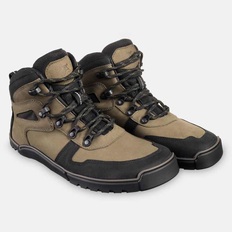 Men’s barefoot hiking boots - SIERRA KHAKI