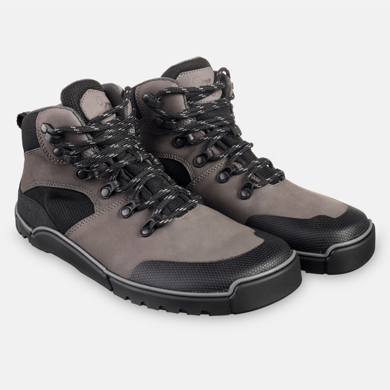 Men's barefoot hiking boots - LOGAN GRAY