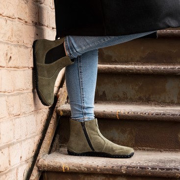 Botines chelsea barefoot para hombre - Lupino Green