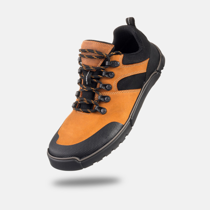 Women's barefoot hiking low-cut shoes - TUNDRA ORANGE