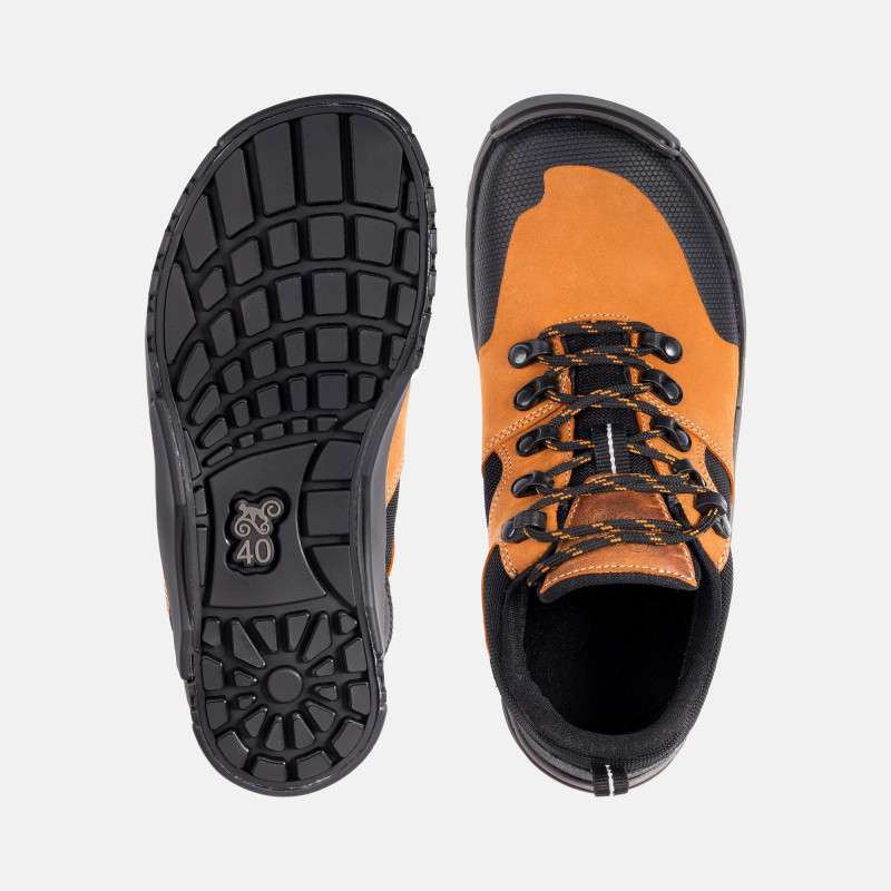 Women's barefoot hiking low-cut shoes - TUNDRA ORANGE