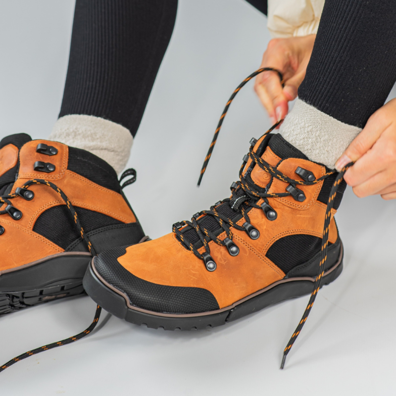 Herren barfuß wanderschuhe - LOGAN ORANGE