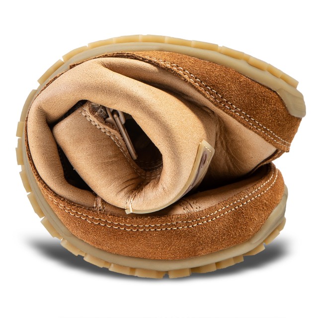 Winter Barfußstiefel für Damen - Alaskan Buffalo Palomino