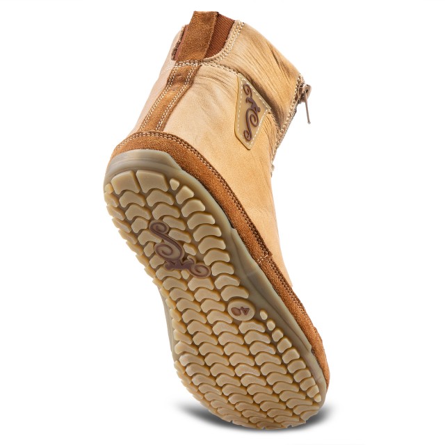 Winter Barfußstiefel für Damen - Alaskan Buffalo Palomino