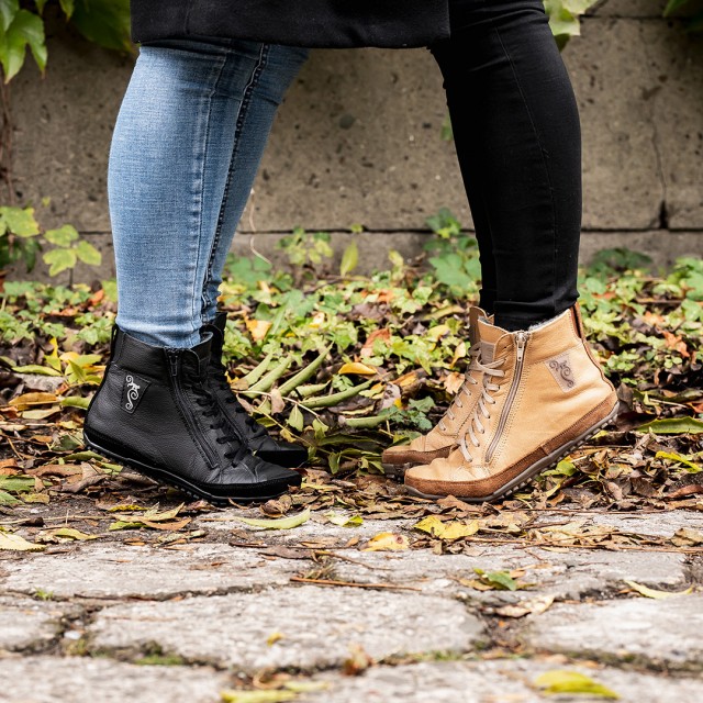 Winter Barfußstiefel für Damen - Alaskan Buffalo Palomino