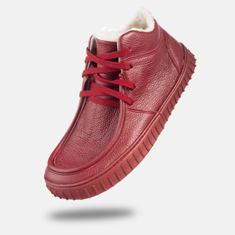 Botas barefoot de invierno para mujer - MONET RED