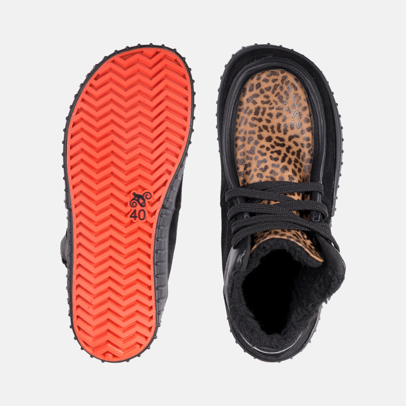 Botas barefoot de invierno para mujer - MONET LEO SUEDE