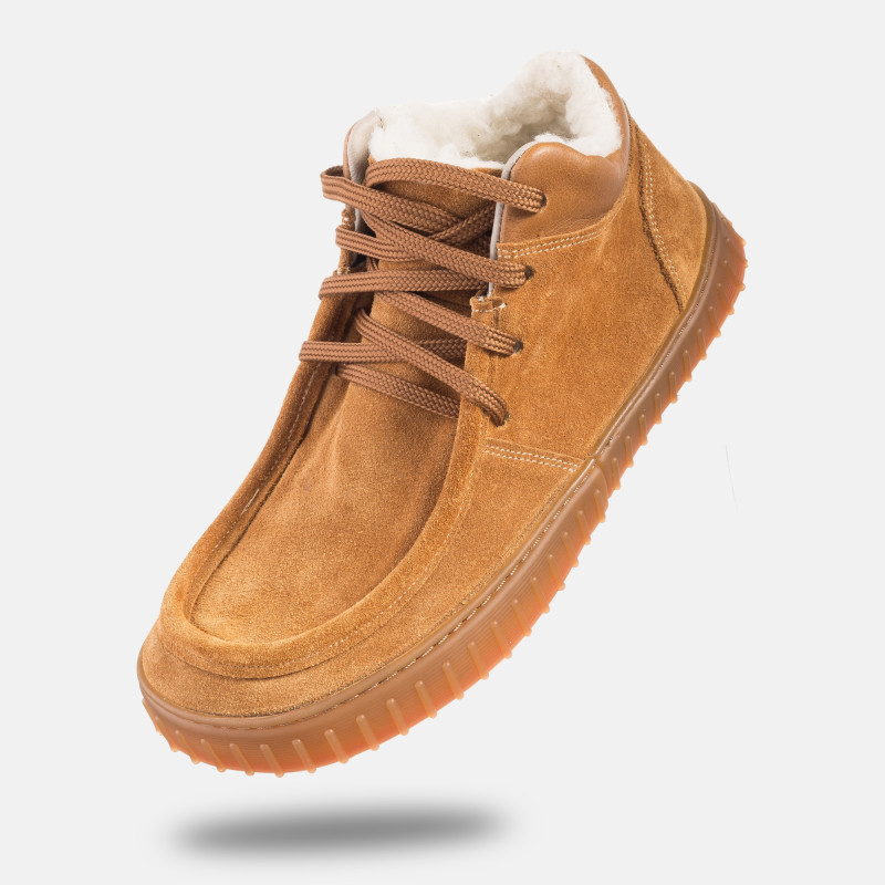 Botas barefoot de invierno para mujer - MONET CARMEL SUEDE