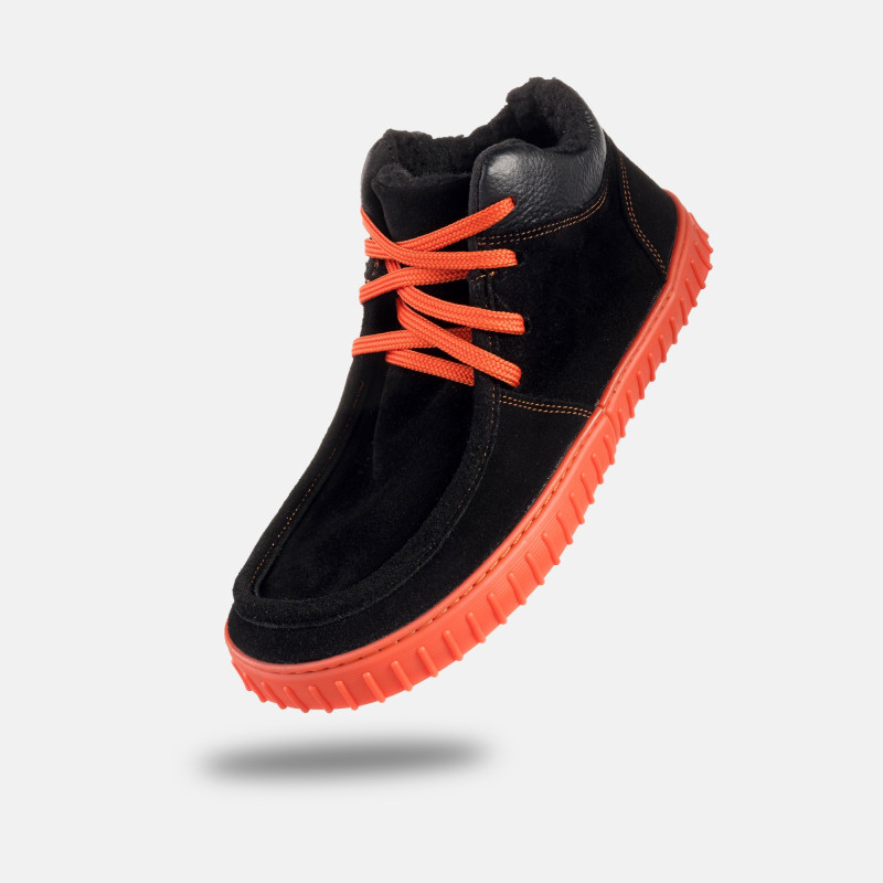 Men's winter barefoot boots  - MONET FLUO SUEDE