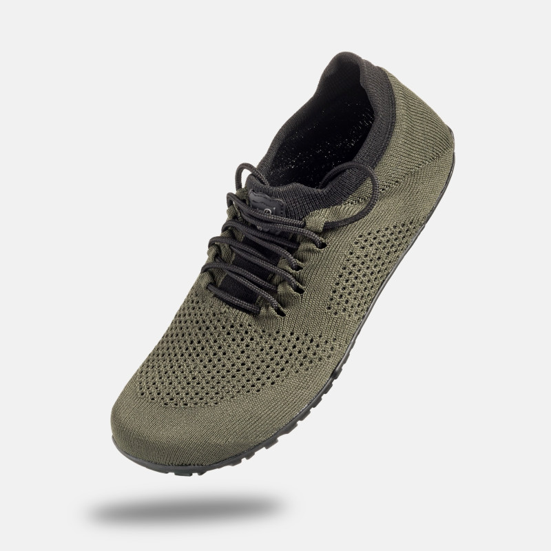 Dámské sportovní barefoot boty do posilovny - MAX KHAKI