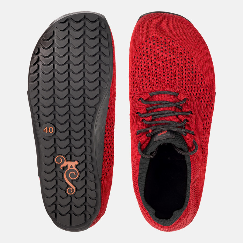 Dámské sportovní barefoot boty do posilovny - MAX RED