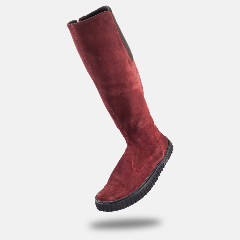 Women’s Winter Barefoot Boots - DAKOTA BURGUNDY