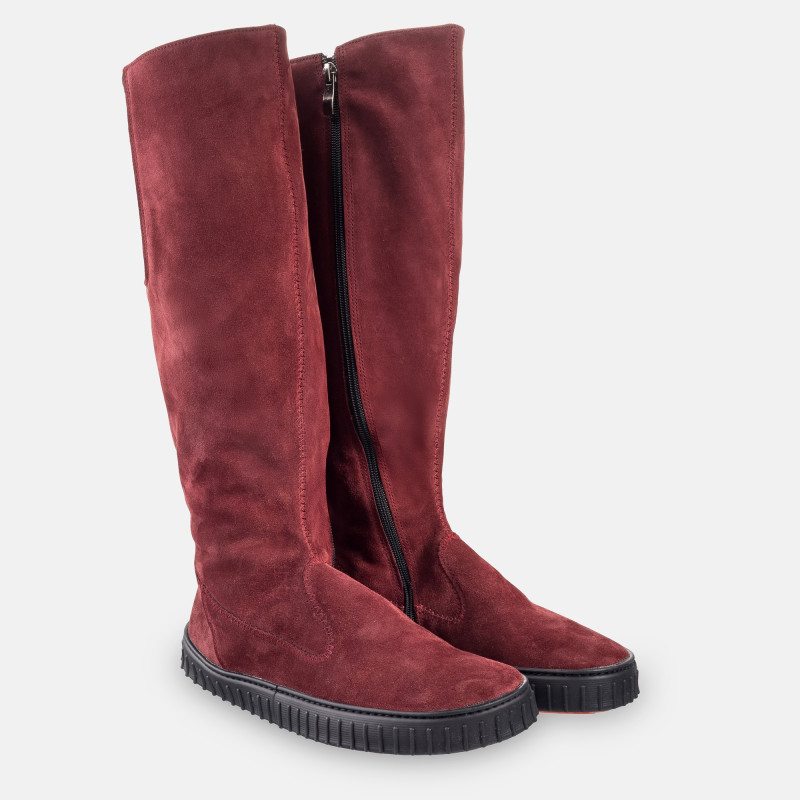 Women’s Winter Barefoot Boots - DAKOTA BURGUNDY