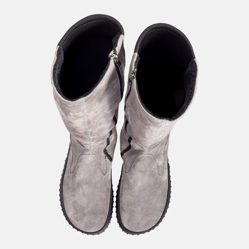 Women’s Winter Barefoot Boots - DAKOTA GRAY