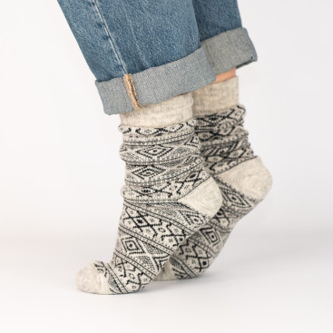 Wełniane ciepłe skarpety barefoot - ARCTIC