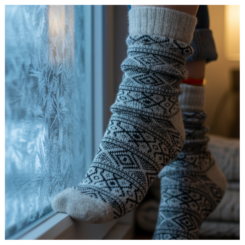 Warme Woll-Barefoot-Socken - ARCTIC