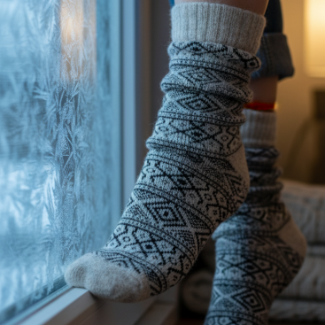 Wool warm barefoot socks - ARCTIC