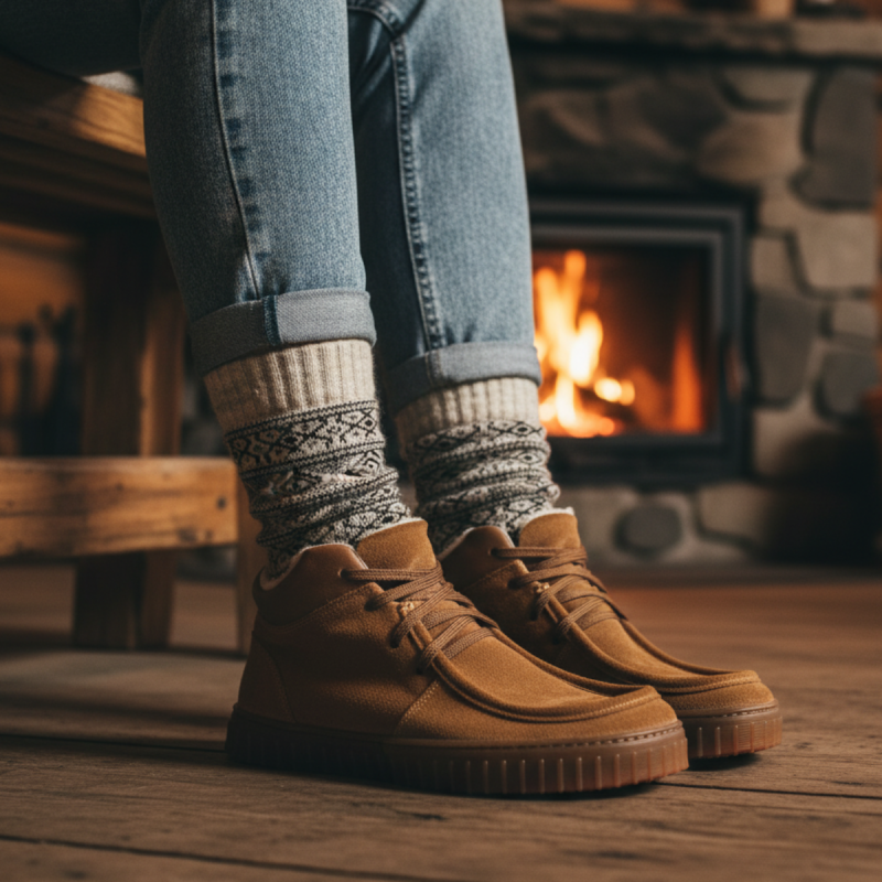 Warme Woll-Barefoot-Socken - ARCTIC