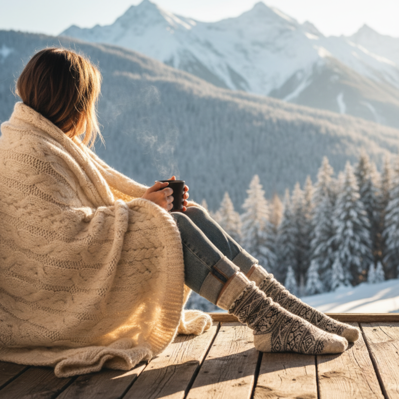 Warme Woll-Barefoot-Socken - ARCTIC