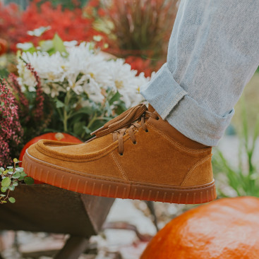 Botas barefoot de invierno para mujer - MONET CARMEL SUEDE
